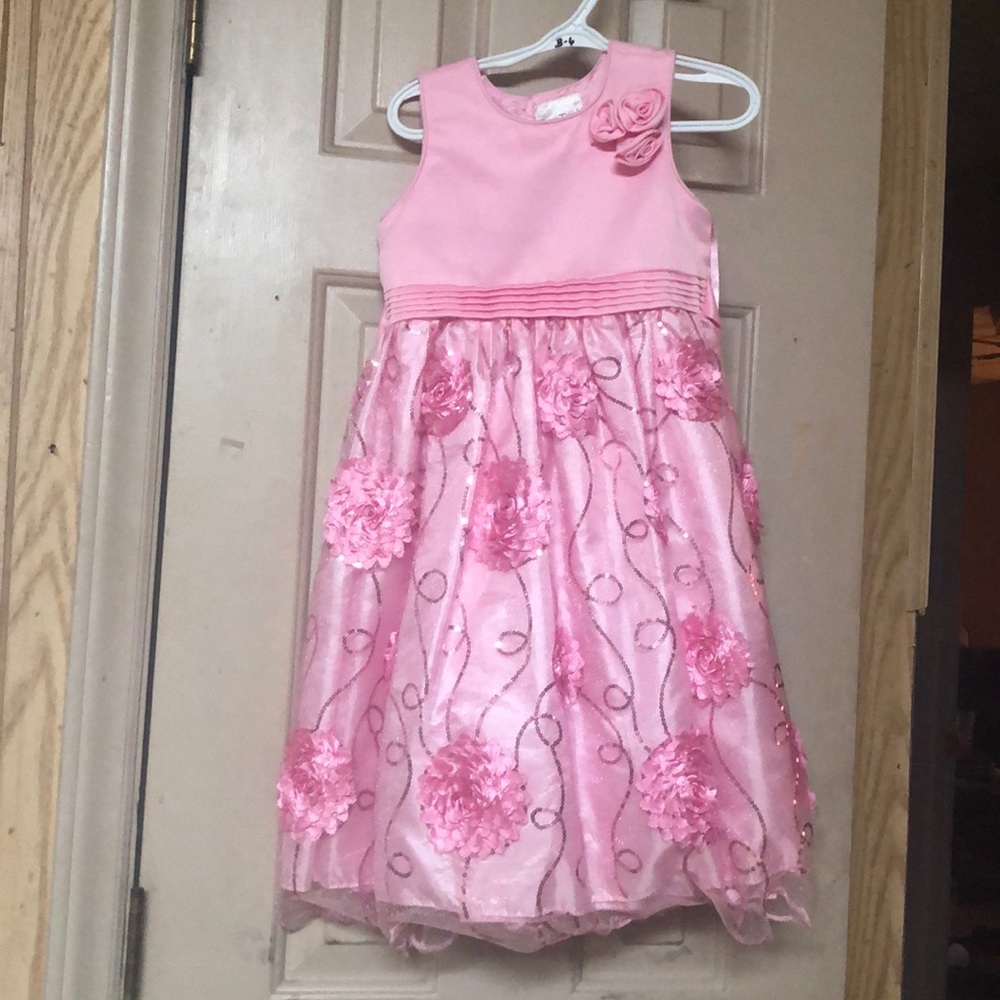 TipTop Pink Dress with Flowers